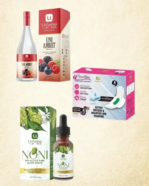 Picture of UNI AMRIT+ NONI (2 PCS) + SANITARY PAD (PCK)